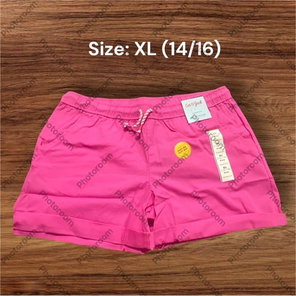 Cat & Jack Pink Athletic Shorts Lightweight Elastic Waist